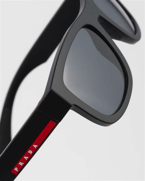 prada 05y|Lens: Black Prada Linea Rossa Sunglasses .